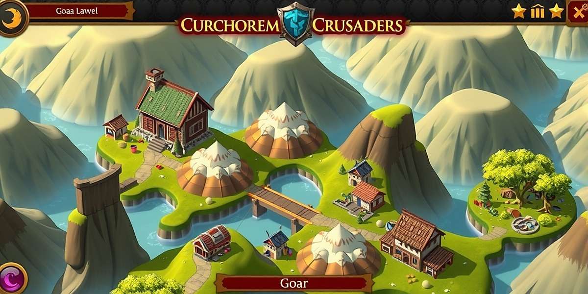 Curchorem Crusaders game main screen showing Goa's landscape with mining areas and villages